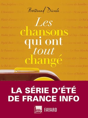 cover image of Les chansons qui ont tout changé